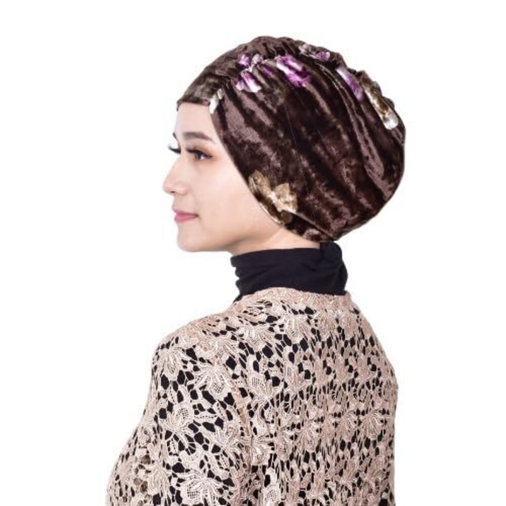 2538 Mu LAN Handmade Turban | Practical Velvet | Versatile and Easy to Make
